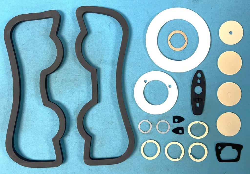 Paint seal kit Rear bumper brace (4), tail light housing (2), side marker lens (4), door/trunk lock cylinder (3), door handle (2), antenna base (1), and mirror gaskets (1) plus much more....