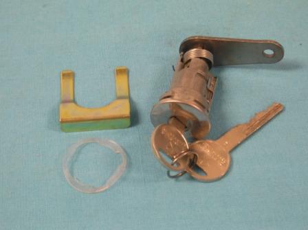 Trunk Lock Set - Reproduction trunk lock cylinder and keys.  Does include retainer or gasket.