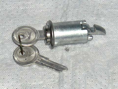 N.O.S. Glove box lock. Chrysler #2161 183.