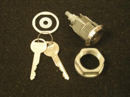 Trunk Lock Set - Service replacement lock cylinder and keys. This set contains Pentastar-shaped keys and the face has a more rounded profile. Includes retainer, but NOT the gasket.  Swing lock application