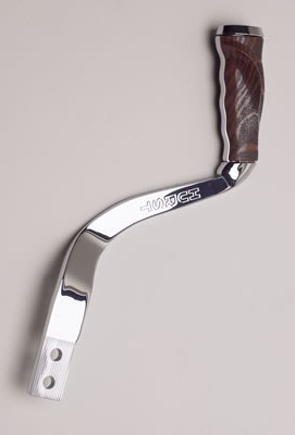 Pistol Grip Shifters, non console w/ center arm rest.   

Chrome plated steel with a length of 14-1/4" and layback of 7", this Mopar Performance pistol grip shifter handle will give your 4-speed Mopar an original look and feel.

These shifter handles are manufactured by Hurst and require their Competition Plus shifter and installation kit.

Discount exempt