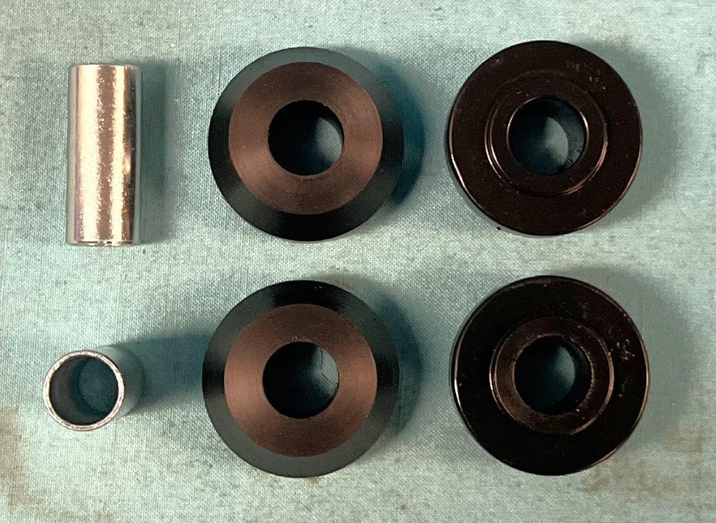 Strut rod bushings pair 4 per car needed.