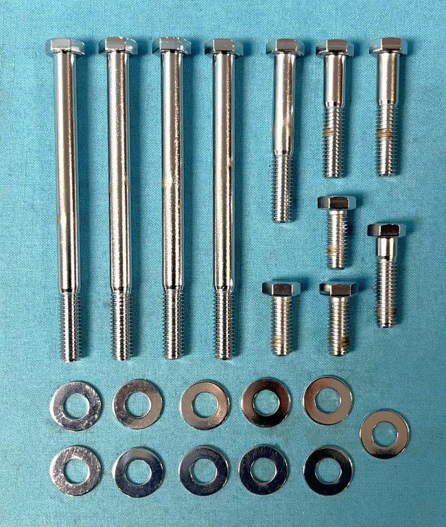 Timing Cover Bolt Kit - Chrome - Small Block