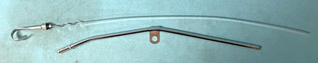 Chrome Dipstick and Tube assembly. New Chrysler B/RB engines