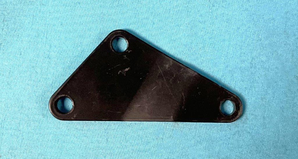 Small block engines without A/C. This is the Triangular-shaped bracket. New Chrysler part