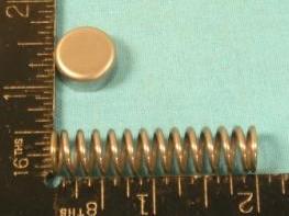 High pressure oil pump spring, 1967-and-later small block