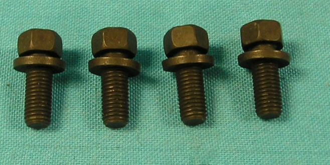 New Chrysler u-joint bolts used on all models to mount the rear u-joint. Special grade-eight bolt measures 1/4" x 5/8" (Set of 4).