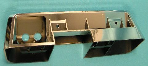 Armrest Base - Plymouth/ Dodge All- Chrome long WEDGE style (11")for the Drivers side Front.