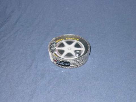 Valve Stem Caps - Chrysler Pentastar logo (set of 4) - show chrome