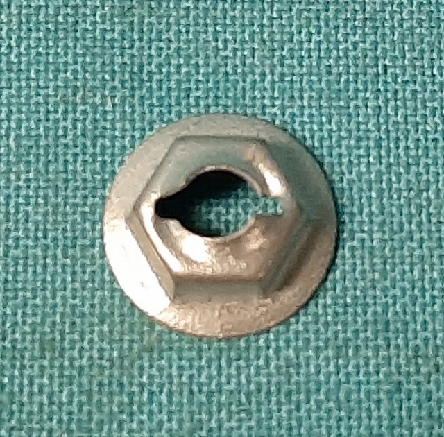 Tubular cutting nut for stud size 3/16"