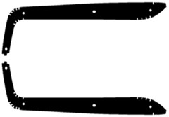 Hood insert gaskets (Super Bee and Coronet R/T) for power bulge hoods <b>priced as pair</b>