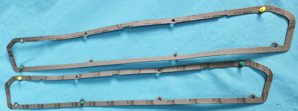 Hood insert gaskets (pair).  Can also be used on 1968 cars that originally used a formed plastic gasket