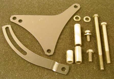 Alternator Mounting Kit - 1966 & Earlier Big Block non A/C engines. Fits water pumps with casting number 2205 862, 2468 007, and 2536 767.