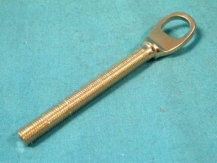 Clutch Adjusting Rod. Manufactured from high strength alloy steele and heat treeated for superior wear resistance. Zinc plated as original to provide a lasting shine. Duplicate of long extinct Big Block version, and will work on Small Blocks too! Overall Length 5" - E-Body Small Block Cars. 1966-70 B-Body Big Block & Small Block Cars.