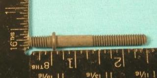 Air Cleaner Studs, 1970-71 6-bbl engines.  Both 340 and 440 engines.  The special flange on these reproduction studs matches the original's appearance. Single