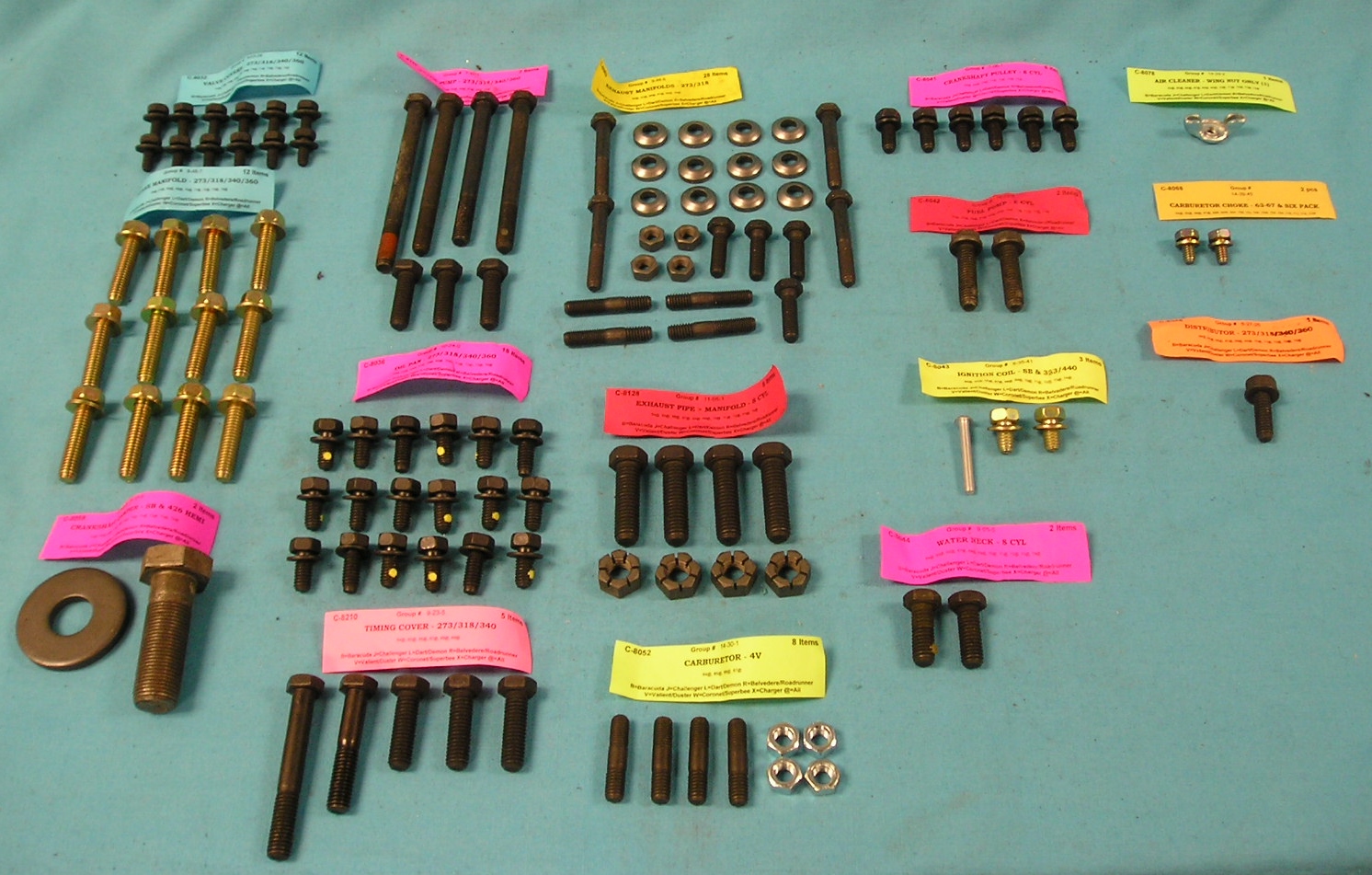 273 / 318 LA Engine Fastener Kit
