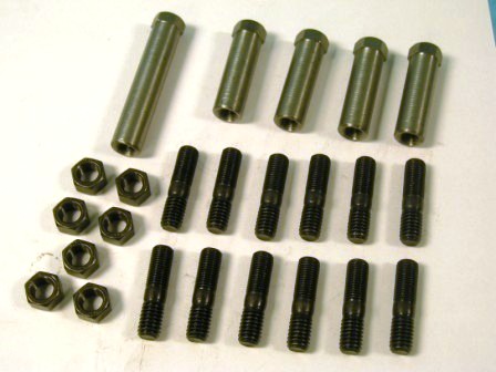 383/440 Exhaust Manifold Fastener Kit. Includes: (12) studs, (7) nuts, & (1) Long & (4) short sleeve nuts