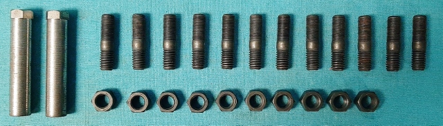 <b>Max Wedge</b> Exhaust Mainfold Kit. Includes: 12 Studs, 10 Nuts, & 2 Long Sleeve Nuts.