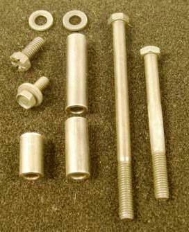 Alternator Spacer Kit - Big Block non-A/C cars  . Contains the metal spacers used for proper alignment of the fan belt around the alternator.