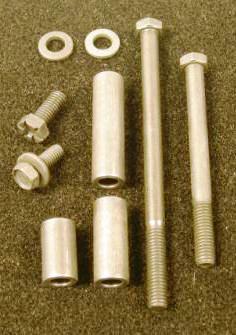 Hemi Alternator Spacer Kit. Contains the metal spacers used for proper alignment of the fan belt around the alternator.
