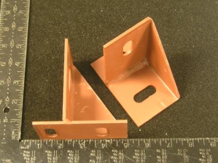 Fiberglass Hood Pin Brackets - REAR - Set of 2