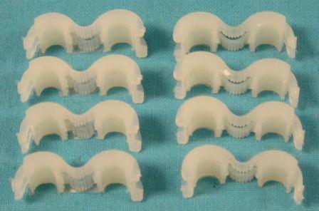 Spark Plug Wire Retainers - Complete set of WO-AX005 (8 clips).  Fits 273 V8, Hemi and Big Blocks.