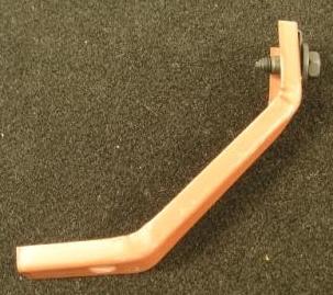 Battery Tray Brace. Die-stamped steel brace runs from inner fender down to the battery tray. 2 per vehicle. Kit includes correct C-clips & mounting bolts. Price--EACH

(Our battery tray braces are manufactured to OEM specifications and dipped in corrosion resistant primer.
