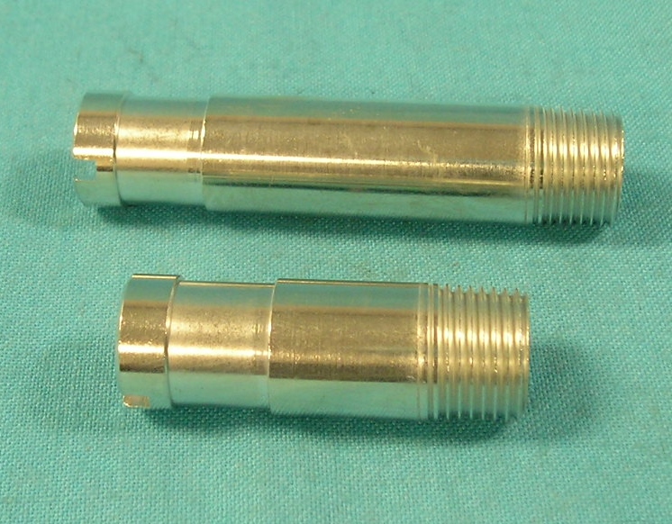<b>Big Block & HEMI Heater Hose Nipple Set</b> 1964-69 Big Block & HEMI - For 5/8" heater hose installations. Zinc plated and patterned after original pieces. OEM