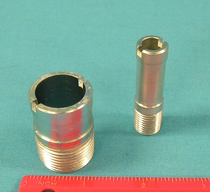 Small block LA engine heater hose nipples (pair)