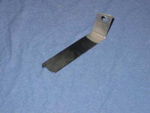 Ignition Wire Bracket - All Big Blocks 1968-Bolts under (part #WO-R) and bends in front of head.  Keeps wires away from engine head heat  For 1969 – Bolts under “G”
and bends in front of head.  Keeps wires away from engine head heat.  Left Front.