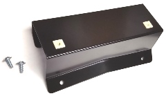 Front License Plate Bracket (with license plate nuts & bolts & bumpers). Painted Black.
