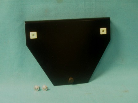 Front License Plate Bracket (with license plate nuts & bolts & bumpers). Painted Black.