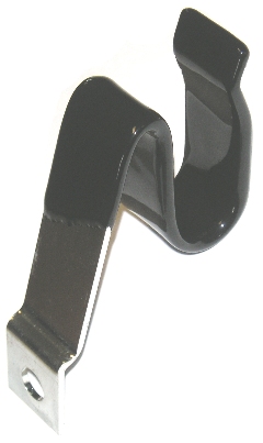 Heater Hose Bracket - Big Block with A/C– zinc plated and thermo-plastic coated for that original appearance.  This part mounts on top of part <b>#WO-987SAC</b> at the adjusting slot and fastens to the alternator with the standard 5/16” UNC adjusting bolt.  Also for 1969 Imperial with A/C